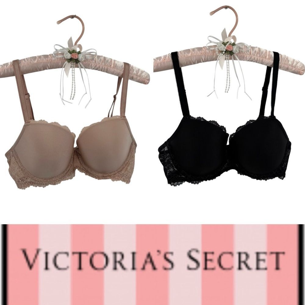 Victoria’s Secret Dream Angels Lined Demi Demi-Buste Double 34D Bundle - Picture 9 of 9